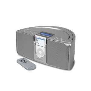   iTone iPod Portable Stereo System & Docking Station, Silver  
