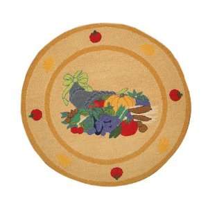 Festive Fruit Round Area Rug 