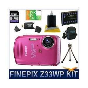  Fujifilm FinePix Z33WP Digital Camera (Pink), Waterproof 