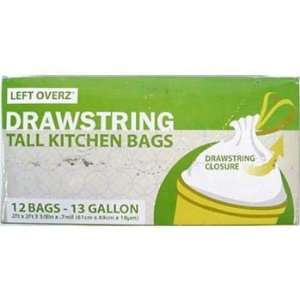  13 Gallon Tall Kitchen Drawstring Garbage Bags Case Pack 
