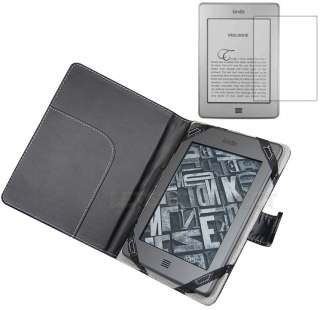   Leather Case Cover for  Kindle Touch Reader+Screen Protector