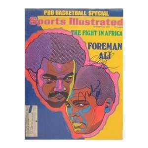 George Foreman & Muhammad Ali autographed Sports Illustrated Magazine 