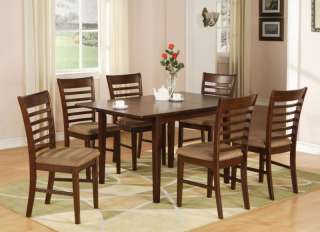 PC RECTANGULAR DINETTE KITCHEN DINING TABLE 6 CHAIRS  