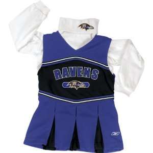   Ravens Girls 7 16 Long Sleeve Cheerleader Jumper