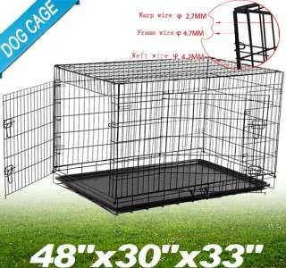   Door Folding Dog Cage Crate Pet Crate Portable house Large Size  
