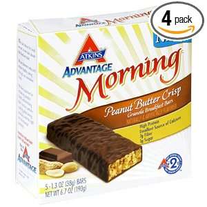 Morning Granola Breakfast Bars, Peanut Butter Crisp, 5 Count Box of 1 