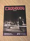 2009 STEVEN SEAGAL ADVERTISEMENT LAWMAN TV SHOW REAL LIFE DRAMA AD 