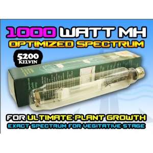   1000 Watt Optimized Metal Halide Grow Lamp Bulb Patio, Lawn & Garden