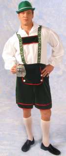 German Man Lederhosen Adult Costume Large *New*  