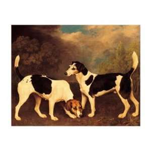  A Couple of Foxhounds   Poster by George Stubbs (27x22 