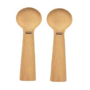  Dansk Woodenware Design Art Salad Server Set 2 Pc Kitchen 