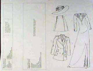 1991 BRIDE Original Designer Paper Doll Craft Kit  