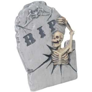    Spooky Break Out Skeleton Halloween Tombstone Prop