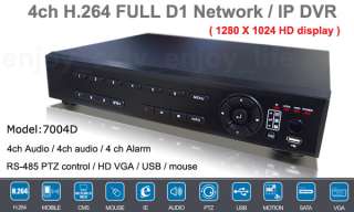 4CH H.264 FulL D1 DVR+4x Sony CCD 420TVL Camera Cam kit  