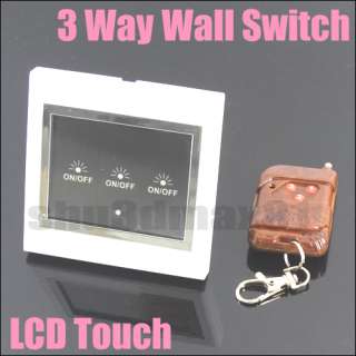 Way LCD Touch Wireless Remote Control Wall Switch 839  