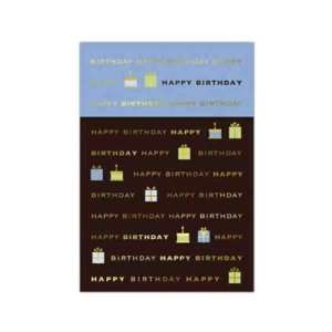 Many Birthday Wishes   Birthday card with brown and gold foil, Happy 