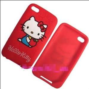 Hello Kitty Silicone Case Red for iPod Touch 4th 