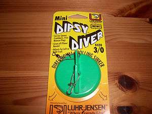 Luhr Jensen Mini Dipsy Diver   Size 3/0   Kelly Green   NEW 