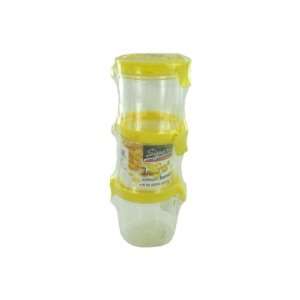 Airtight Spice Jars, Package Of 3, Assorted Colors 