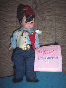 Madame Alexander Texas Shriner 1993 8 Doll  