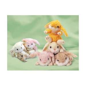  Floppy Baby Bunny Tan Fuzzy Town Plush Toys & Games