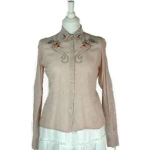  Savannah Eyelet Blush Blouse