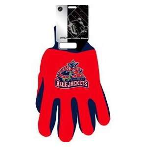  Authentic NHL Hockey Utility Gloves   Columbus Blue 