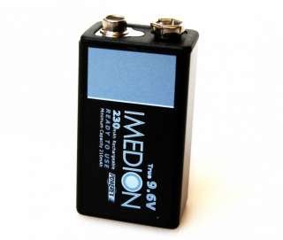 Maha Powerex IMEDION 9V 230mAh True 9.6V Rechargeable NiMH Battery Low 