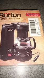 New 12 Volt Burton coffee maker boat truck RV camping  