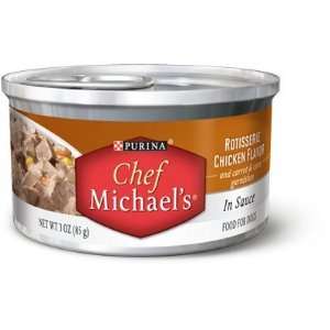Purina Chef Michaels Rotisserie Chicken in Sauce Canned Dog Food 24 3 