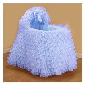   Ballerina Blue Bassinet Liner/Skirt and Hood   Size 13x29 Baby