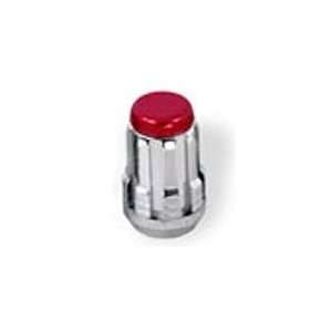 McGard 65354RR Chrome/Red Ring Tuner Splinedrive Lug Nuts, Cone Style 
