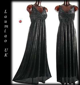   MontyQ Elegant Long Black Maternity Empire Dress Gown Pregnancy Wear