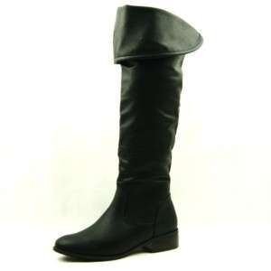 Womens Over The Knee Riding Boots, Black 6.5US/37EU  