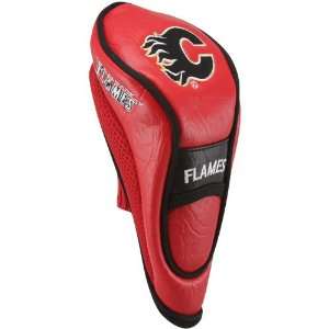  NHL Calgary Flames Hybrid Golf Club Headcover   Red 