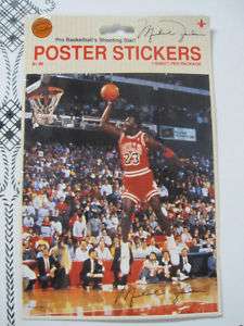 Vintage Gibson Michael Jordan Poster Sticker Pack 2  