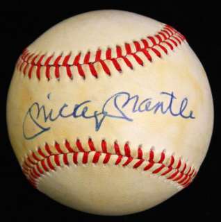 MICKEY MANTLE SIGNED AUTOGRAPHED OAL BASEBALL BALL PSA/DNA #Q05448 