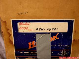 Vintage Hickok 6000 Micro Mho Mutual Conductance Tube Transistor 