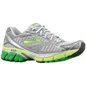 Brooks Ghost 4   Womens   Running   Shoes   White/Pavement/Fern Green 