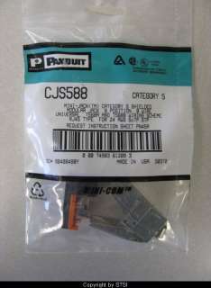 Panduit CJS588 Cat5 Shielded Mini Com Jack ~STSI 074983612093  