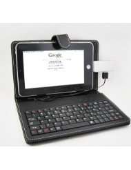 SANOXY Slim 7 Inch Faux Leather Keyboard Case for Tabletpc Epad Apad 