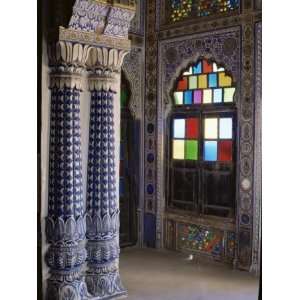  Painted Walls, Traditional Lotus Based Columns and Stained 