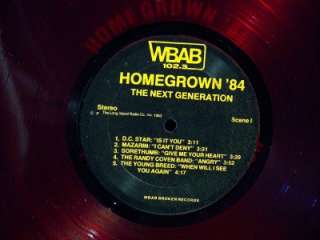 WBAB 102.3 HOMEGROWN 84 NEXT GENERATION LTD RED VINYL  