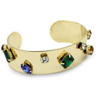 Cocotay Social Swarovski Crystal Small Stone Cuff Bracelet 