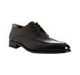 testoni black leather hawke derby oxfords