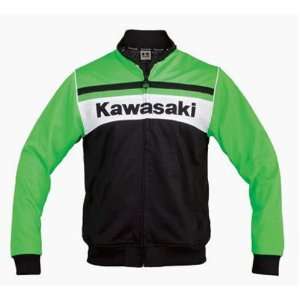 Kawasaki Mens Element Track Jacket. Rib Knit Collar. Contrast Piping 
