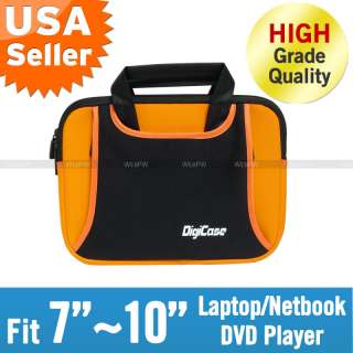 Neoprene 8 9 10 Laptop Netbook Case Bag Sleeve Orange  