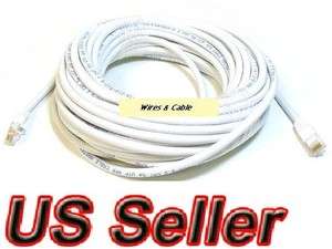   CAT5 RJ45 Ethernet LAN Network Patch Cable Cord White Snagless  