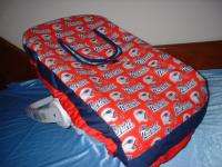 Baby Car Seat Carrier Cover w/New England Patriots NEW  