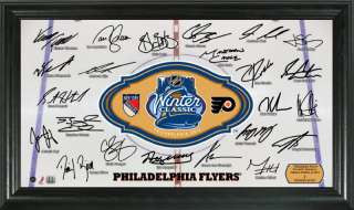 Philadelphia Flyers 2012 NHL Winter Classic 12 x 20 Signature Rink 